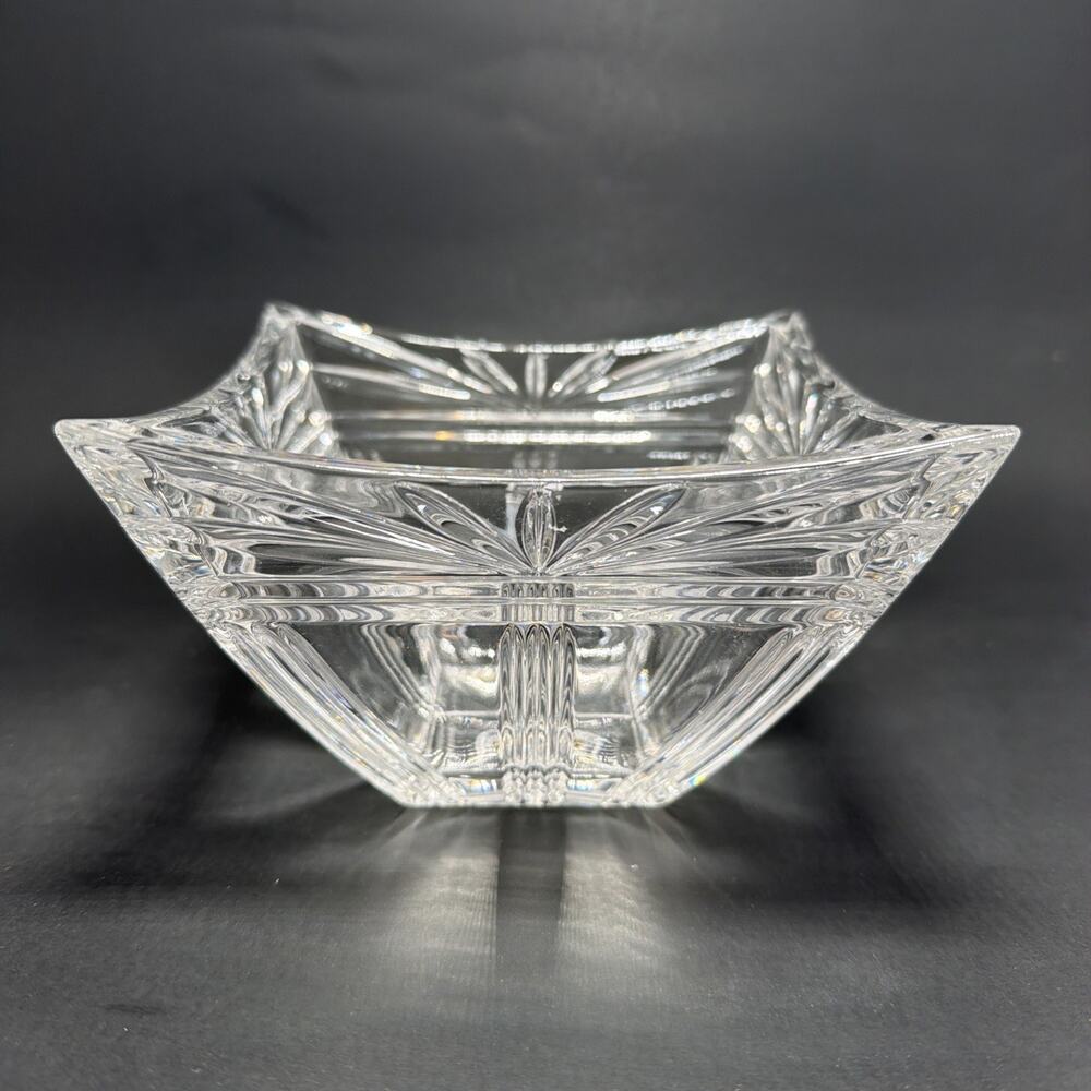 Marquis by Waterford Crystal Germany square odyssey art deco bowl